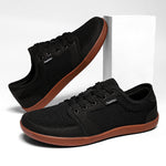 Men's Lace-Up Wide-Toe Mesh Sneakers