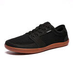 Men's Lace-Up Wide-Toe Mesh Sneakers