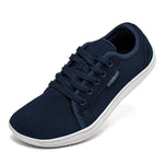 HOBIBEAR Wide-Toe Lace-Up Sneakers