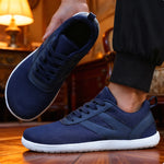 Men's Wide-Toe Canvas Barefoot Sneakers