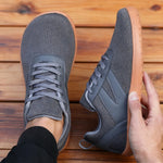 Men's Wide-Toe Canvas Barefoot Sneakers