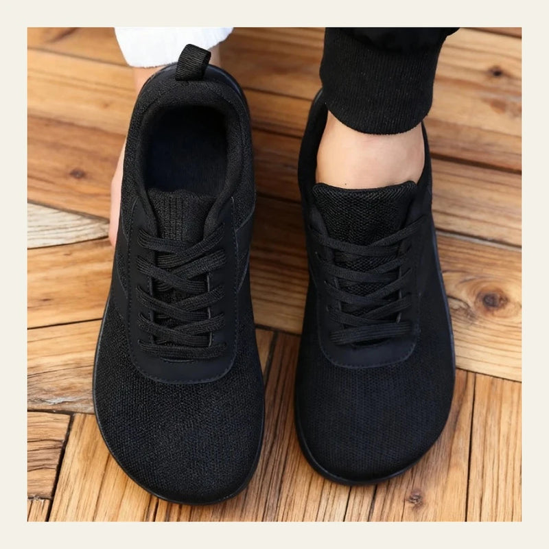 Men's Wide-Toe Canvas Barefoot Sneakers