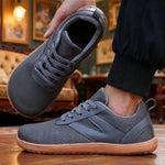 Men's Wide-Toe Canvas Barefoot Sneakers