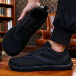 Men's Wide-Toe Canvas Barefoot Sneakers