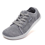 HOBIBEAR Wide-Toe Lace-Up Sneakers