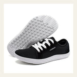 HOBIBEAR Wide-Toe Lace-Up Sneakers